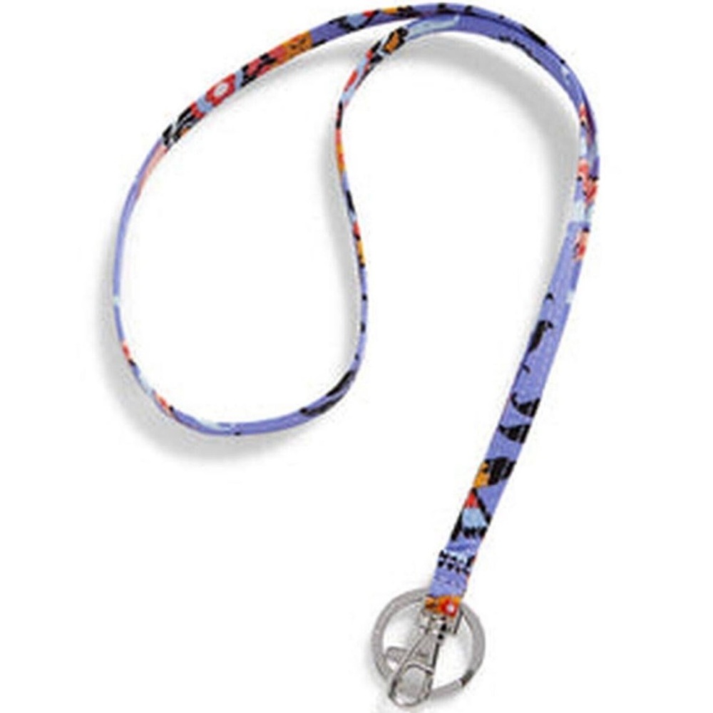 NWT Vera Bradley Factory Style Lanyard in Cotton Mural Garden